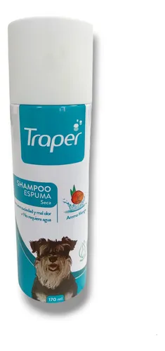 TRAPER - SHAMPOO ESPUMA SECA PERRO 170 GR