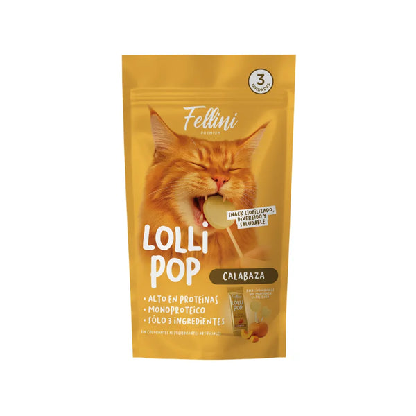 FELLINI - LOLLIPOP CALABAZA 3 U