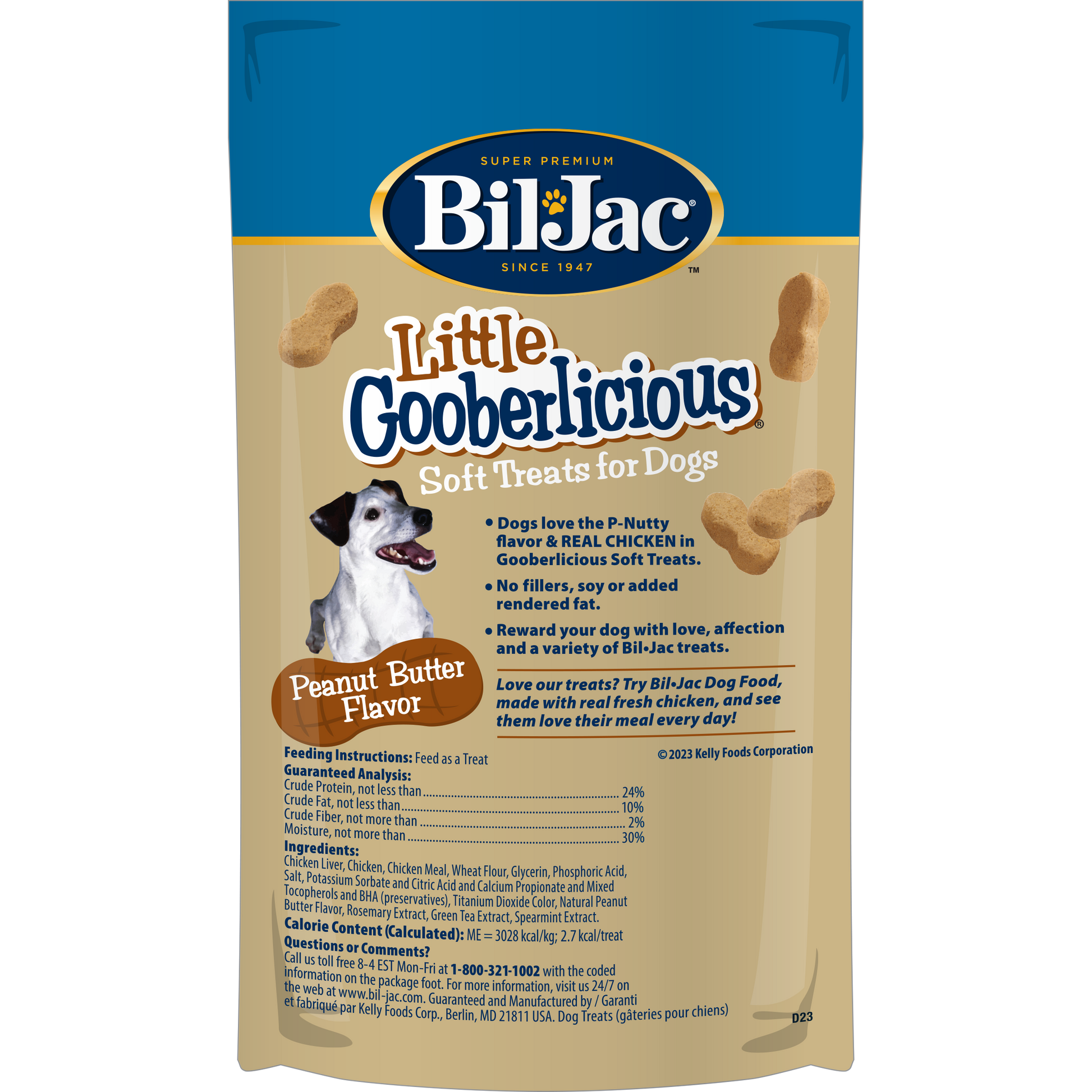 BIL JAC - LITTLE GOOBERLICIOUS TREATS 113 GR - Imagen 3
