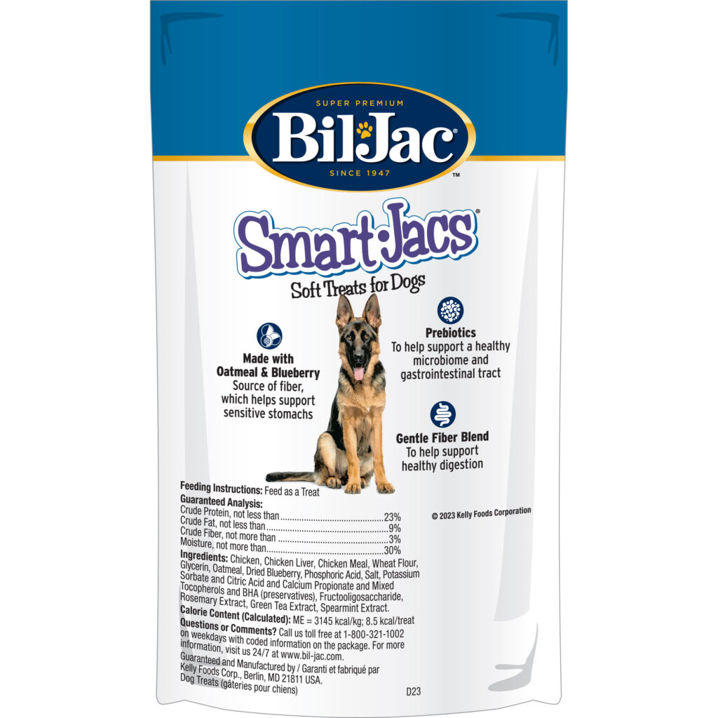 BIL JAC - SMART JACS DIGESTIVE SUPPORT - OATMEAL & BLUEBERRY 113 GR