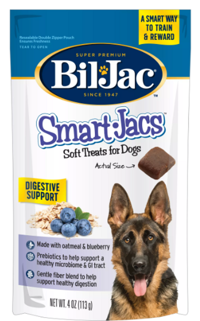 BIL JAC - SMART JACS DIGESTIVE SUPPORT - OATMEAL & BLUEBERRY 113 GR - Imagen 3