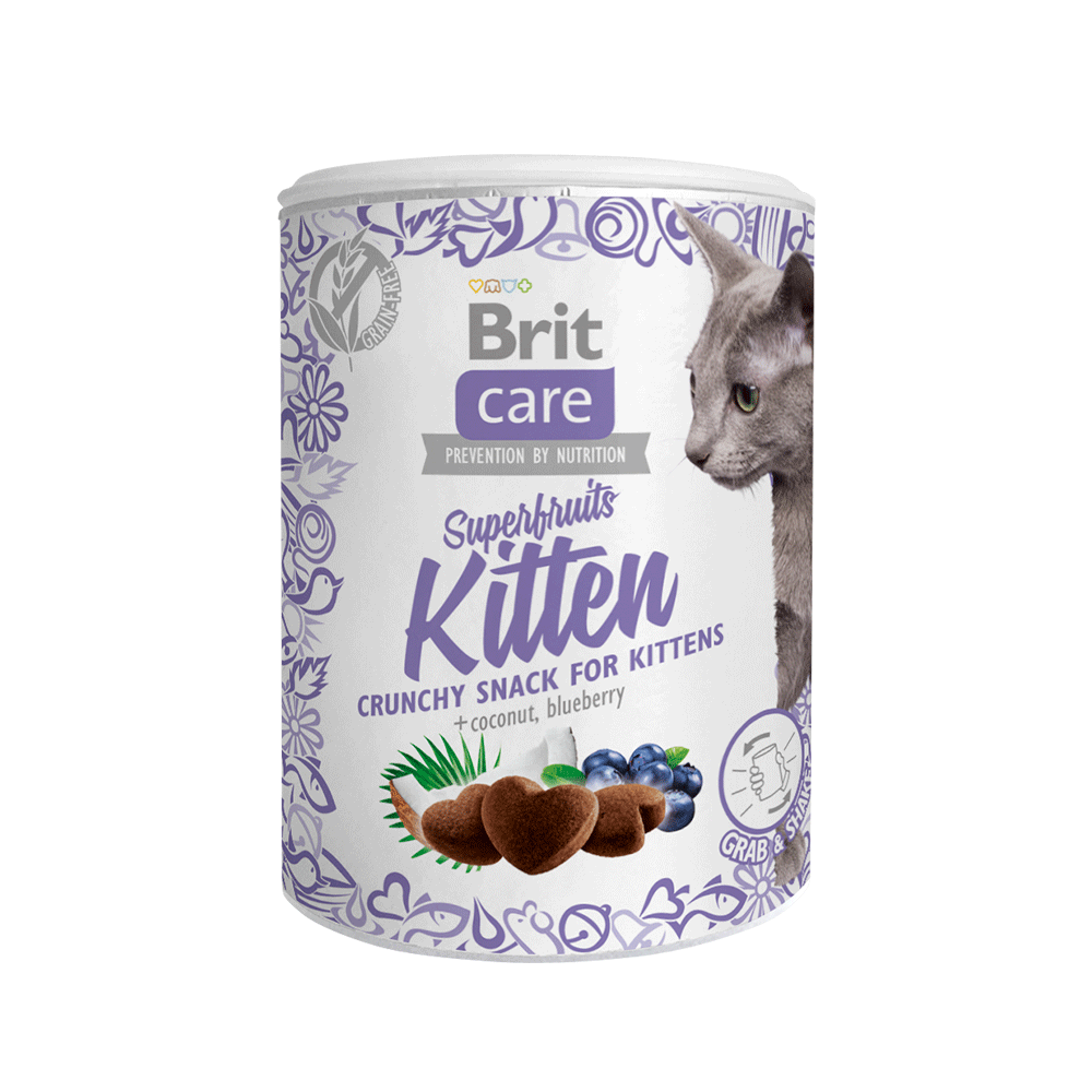 BRIT CARE - CAT SNACK SUPERFRUITS KITTEN 100GR