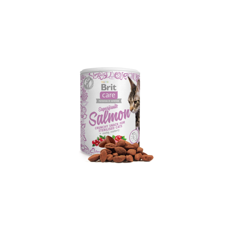 BRIT CARE - CAT SNACK SUPERFRUITS SALMON 100GR - Imagen 3