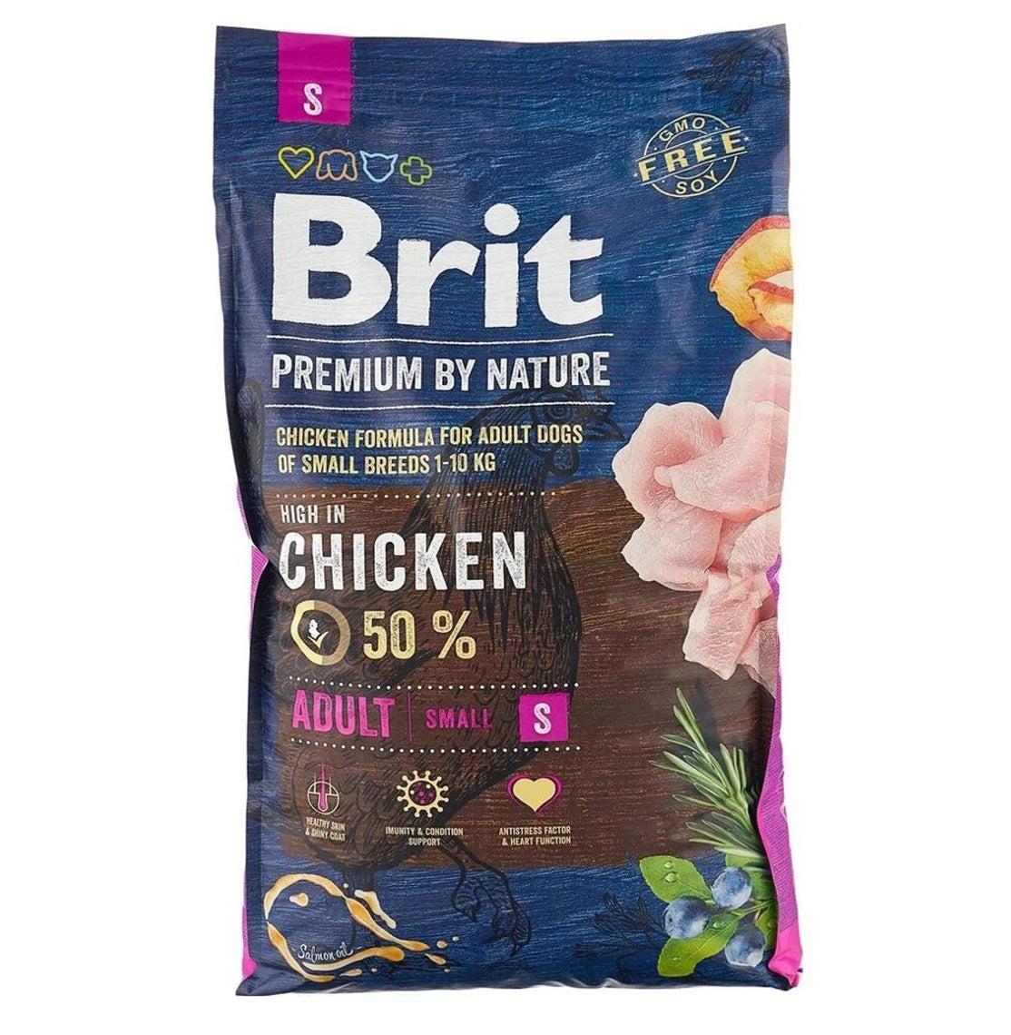 BRIT PREMIUM BY NATURE - ADULT SMALL 8 KG