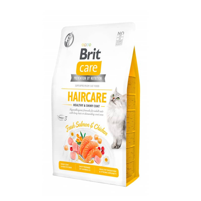 BRIT CARE - CAT HAIRCARE HEALTHY & SHINY COAT 2 KG - Imagen 2