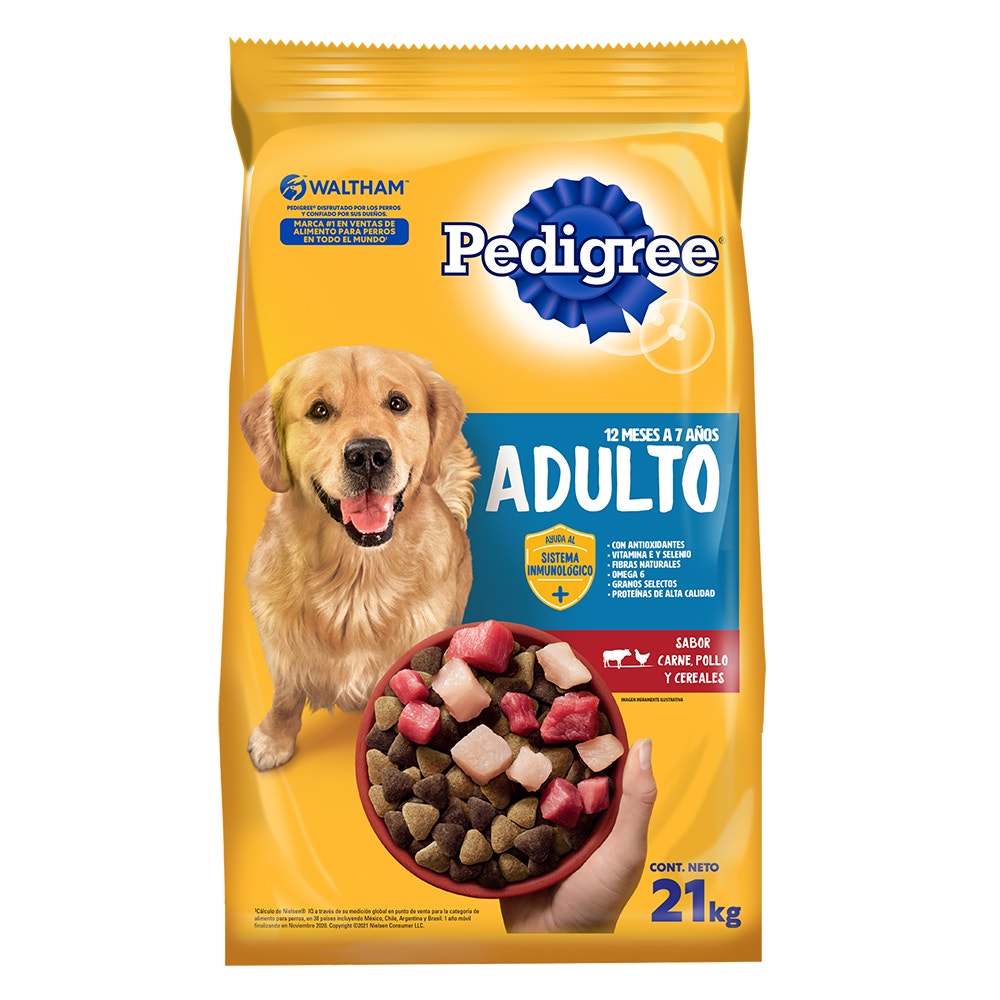 PEDIGREE - ADULTO CARNE Y CEREALES 21 KG