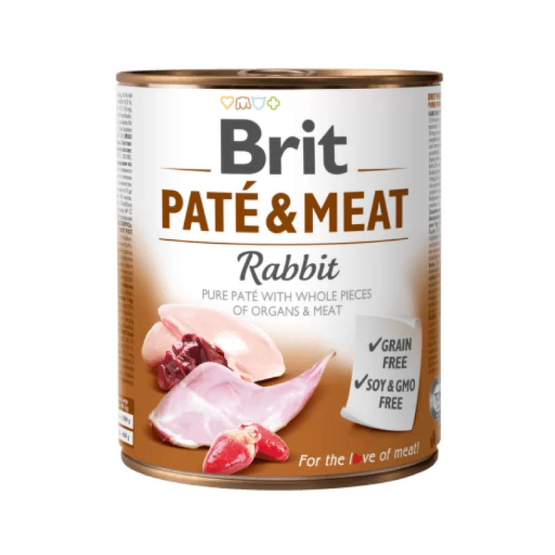 BRIT CARE - PATE & MEAT RABBIT 800 GR