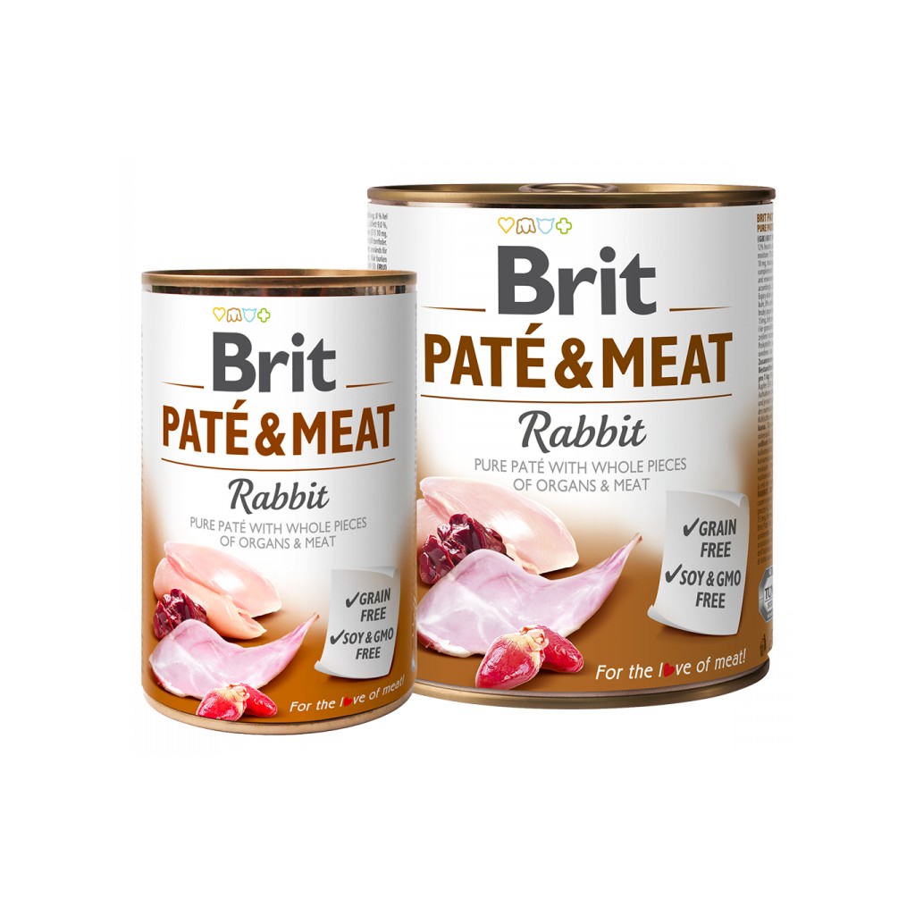 BRIT CARE - PATE & MEAT RABBIT 800 GR - Imagen 2