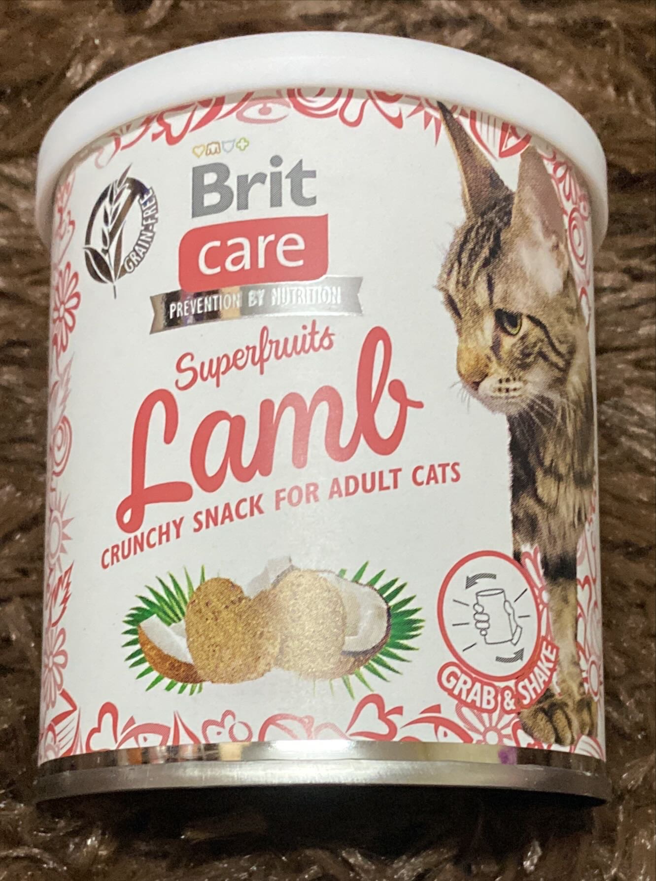 BRIT CARE - CAT SNACK SUPERFRUITS LAMB FOR ADULT CATS 100 GR - Imagen 2