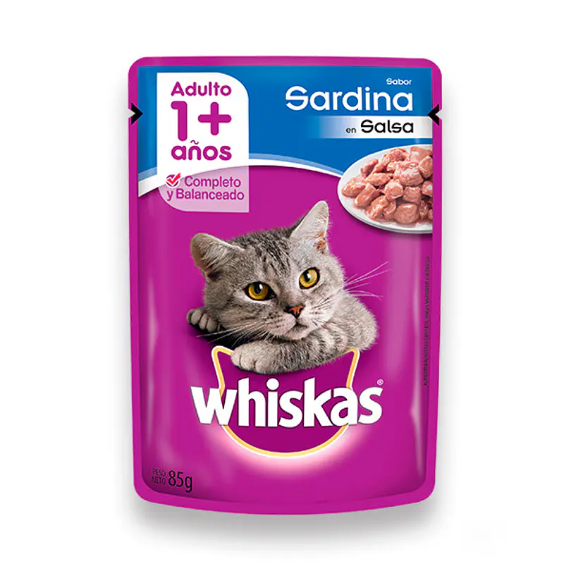 WHISKAS - POUCH SARDINA 85 GR - Imagen 2