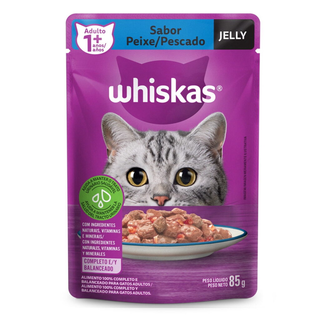 WHISKAS - POUCH ADULTO PESCADO JELLY 85 GR