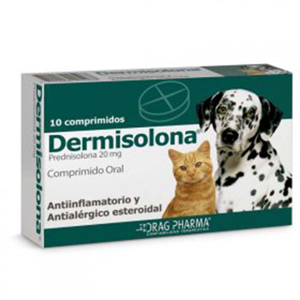 DERMISOLONA - 10 COMPRIMIDOS 20MG