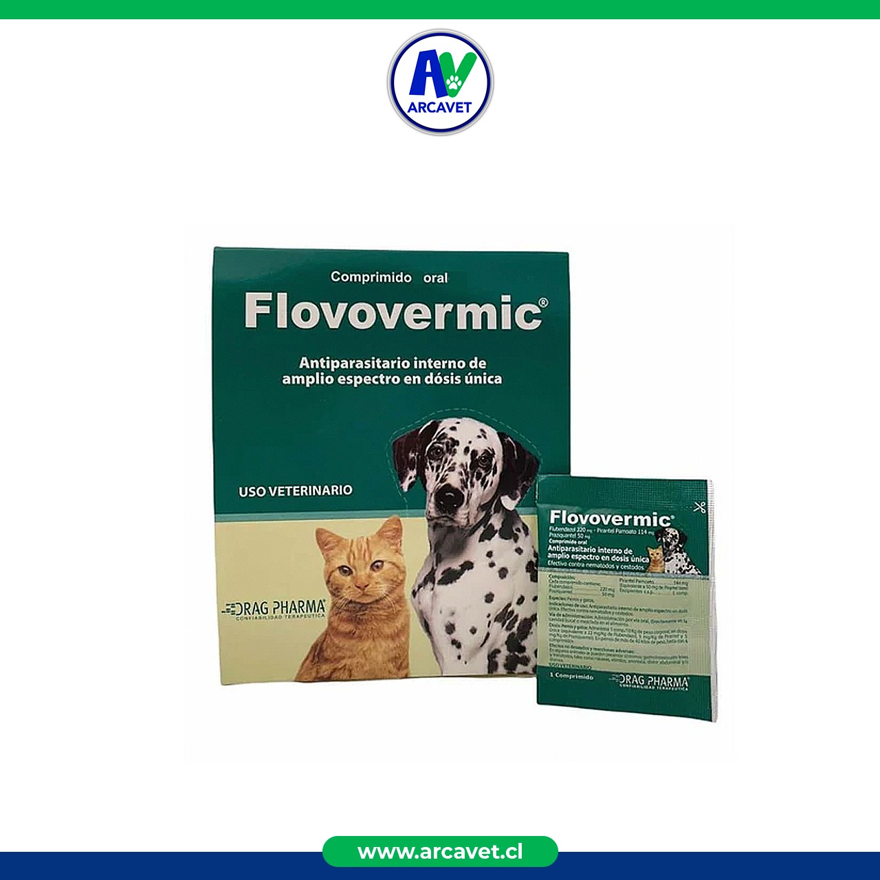 FLOVOVERMIC - 60 COMPRIMIDOS 10 KG (CAJA) - Imagen 2
