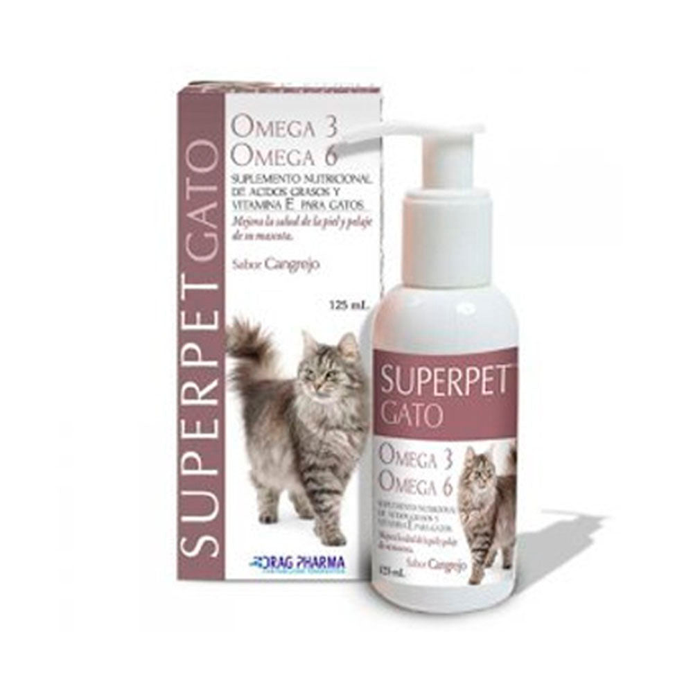 SUPERPET - GATO OMEGA 3 Y 6 CANGREJO 125ML