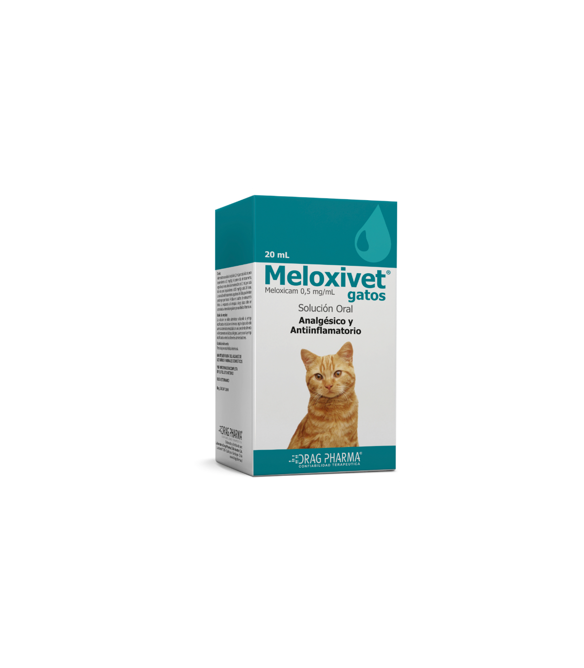 DRAG PHARMA - MELOXIVET GATO SOLUCION ORAL 20 ML - Imagen 3