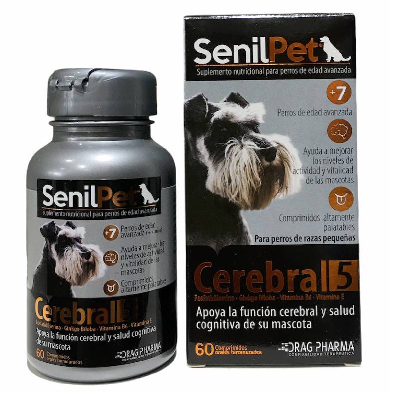 SENILPET CEREBRAL - 5 RAZA PEQUEÑA 60 COMPRIMIDOS