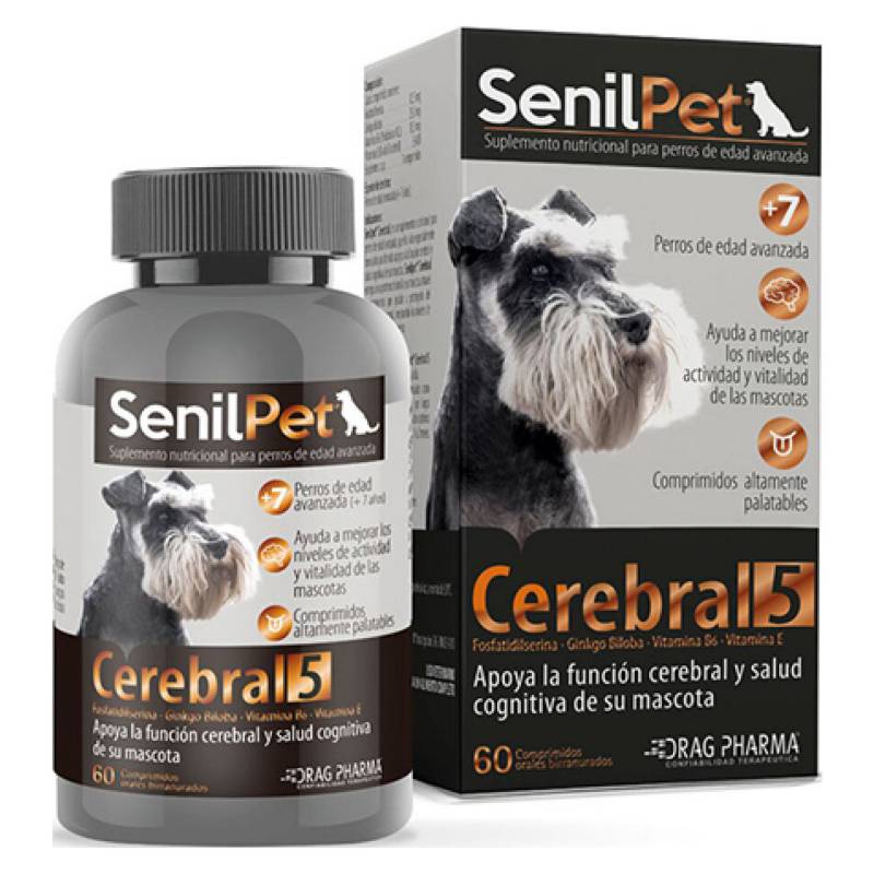 SENILPET CEREBRAL - 5 RAZA PEQUEÑA 60 COMPRIMIDOS - Imagen 2