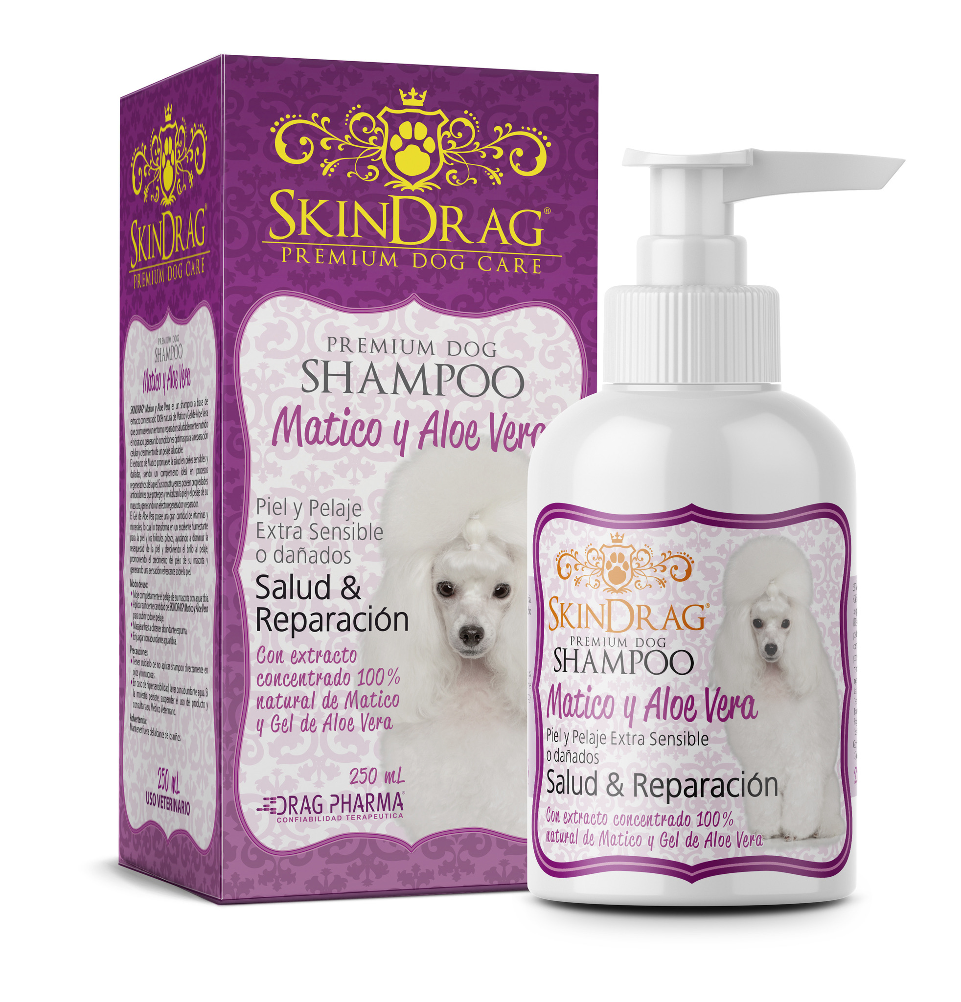 SKINDRAG - SHAMPOO MATICO Y ALOE VERA 250ML