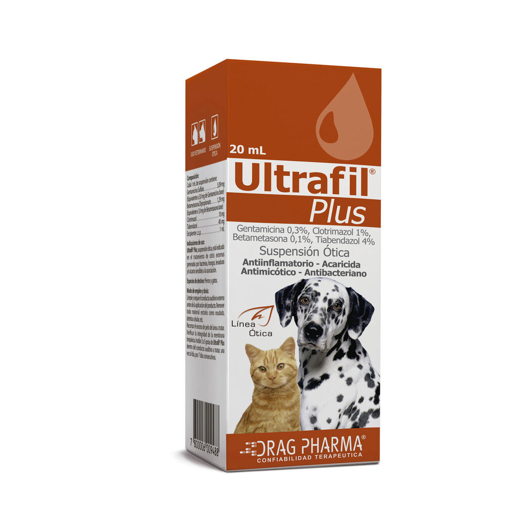 ULTRAFIL - PLUS SUSPENSIÓN OTICA 20ML