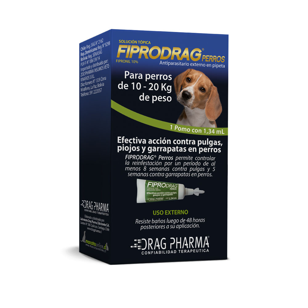FIPRODRAG - PIPETA PERROS 10-20K