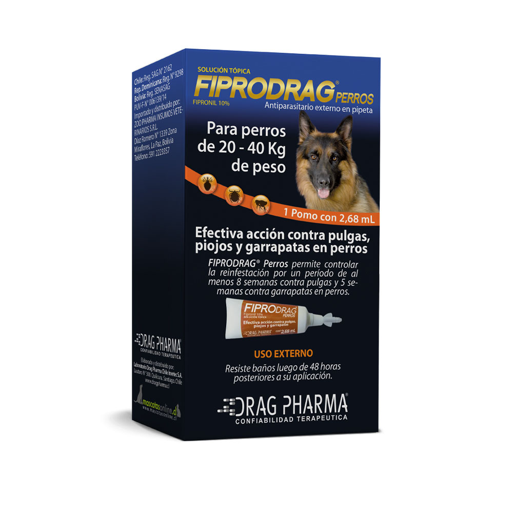 FIPRODRAG - PIPETA PERROS 20-40 KG - Imagen 2