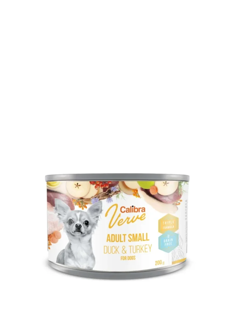 CALIBRA - DOG LATA VERVE ADULT SMALL BREEDS DUCK & TURKEY 200 GR