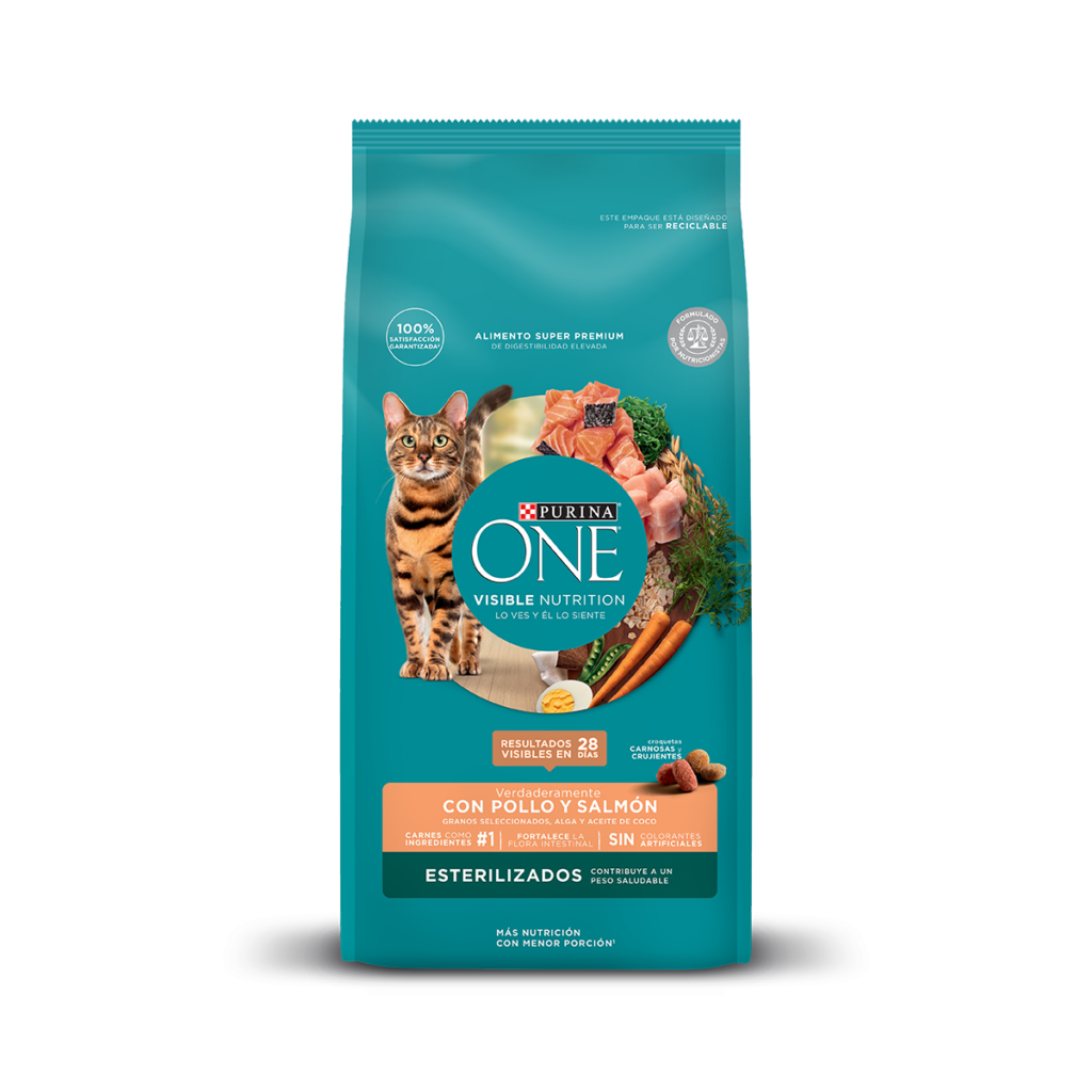 PURINA ONE - GATOS SUPER NUTRIENTES ADULTOS Y ESTERILIZADOS 85 GR