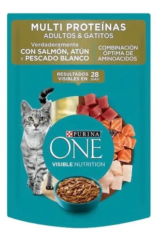 PURINA ONE - GATOS MULTIPROTEINAS ADULTOS Y GATITOS 85 GR - Imagen 3