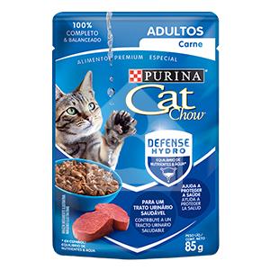 CAT CHOW - POUCH ADULTO CARNE 85 GR - Imagen 3