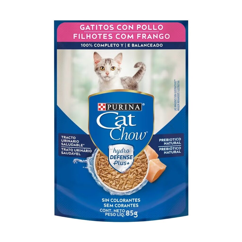 CAT CHOW - POUCH GATITOS POLLO 85 GR