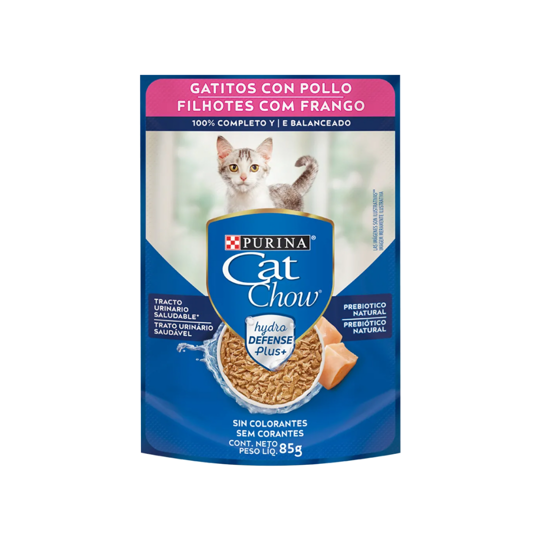 CAT CHOW - POUCH GATITOS POLLO 85 GR - Imagen 2