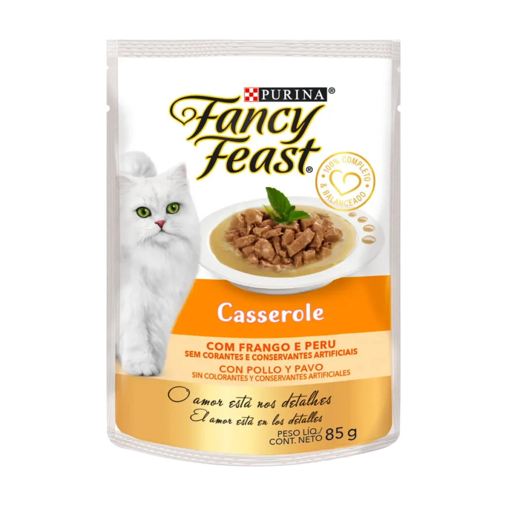 FANCY FEAST - POUCH CASSEROLE CON POLLO Y PAVO 85 GR