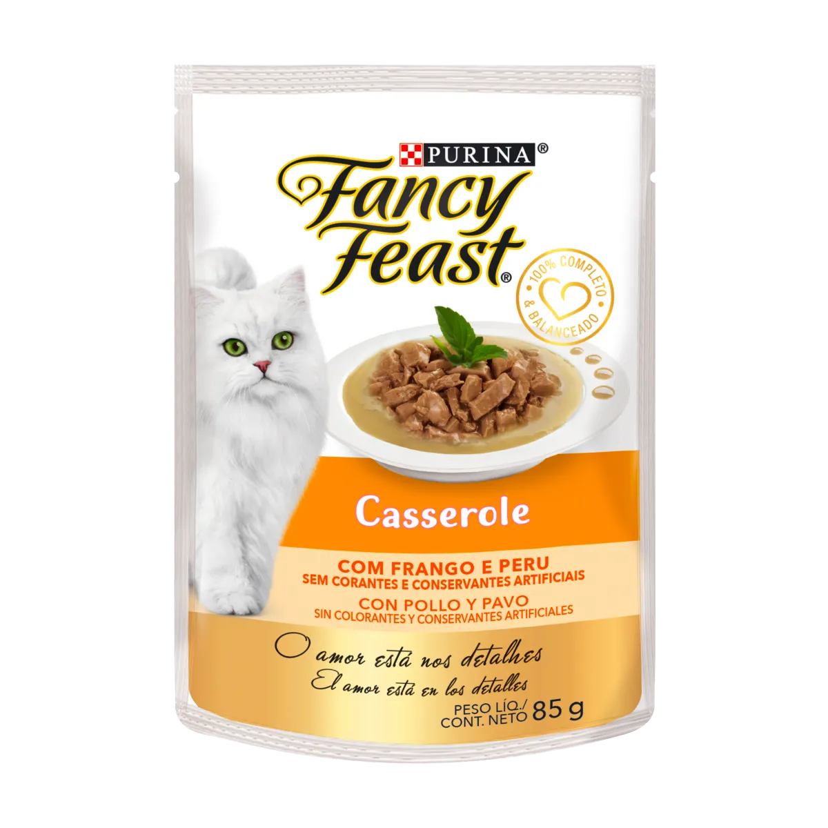 FANCY FEAST - POUCH CASSEROLE CON POLLO Y PAVO 85 GR
