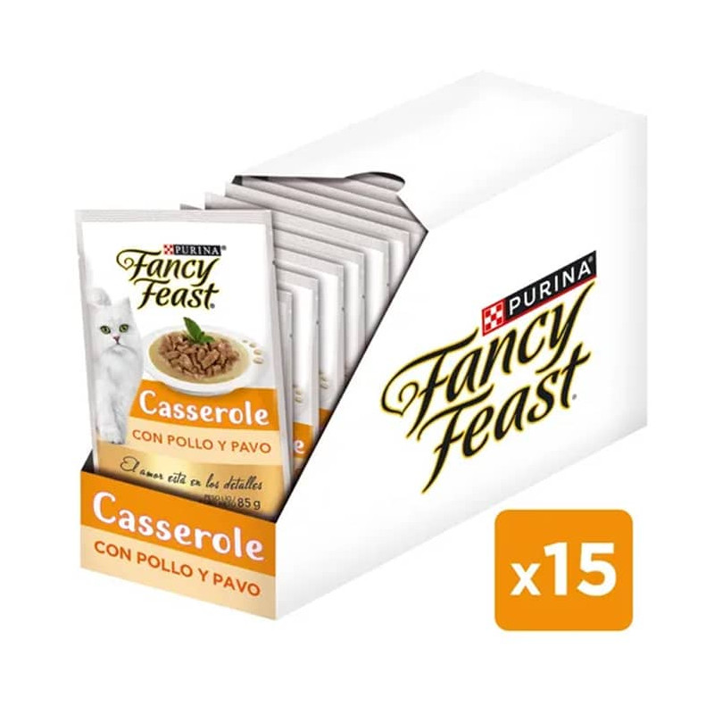 FANCY FEAST - POUCH CASSEROLE CON POLLO Y PAVO 85 GR - Imagen 2