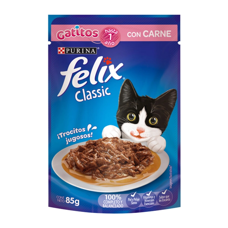 FELIX - CLASSIC GATITOS CON CARNE 85 GR - Imagen 2