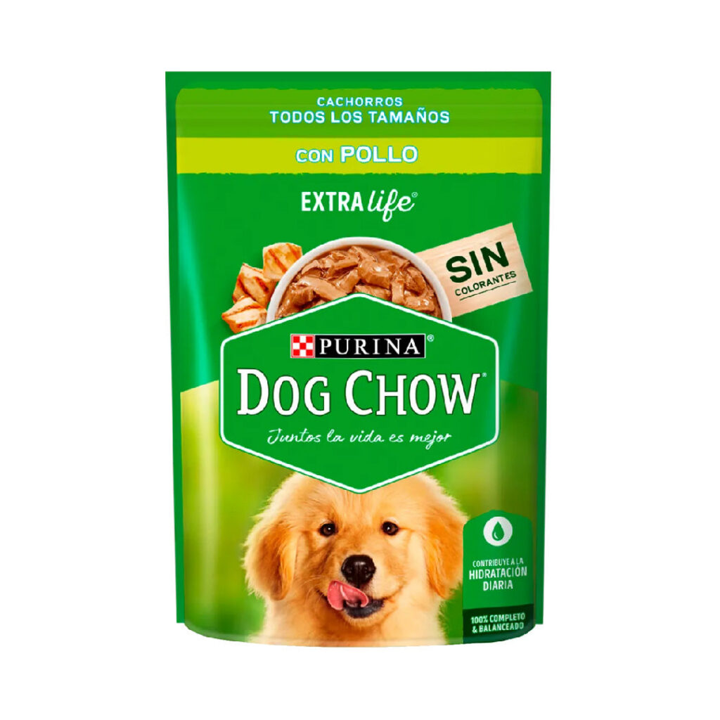 DOG CHOW - POUCH CACHORRO TODOS LOS TAMAÑOS POLLO 100 GR