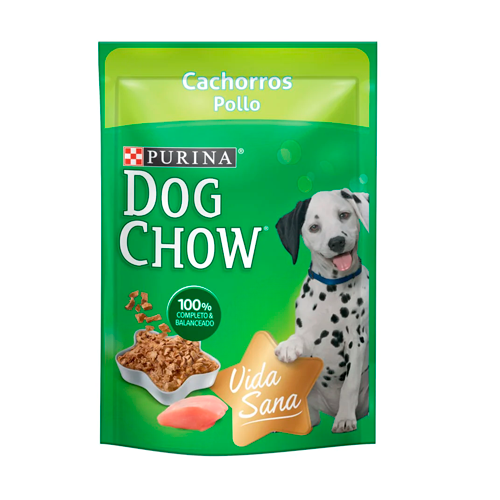 DOG CHOW - POUCH CACHORRO TODOS LOS TAMAÑOS POLLO 100 GR - Imagen 3