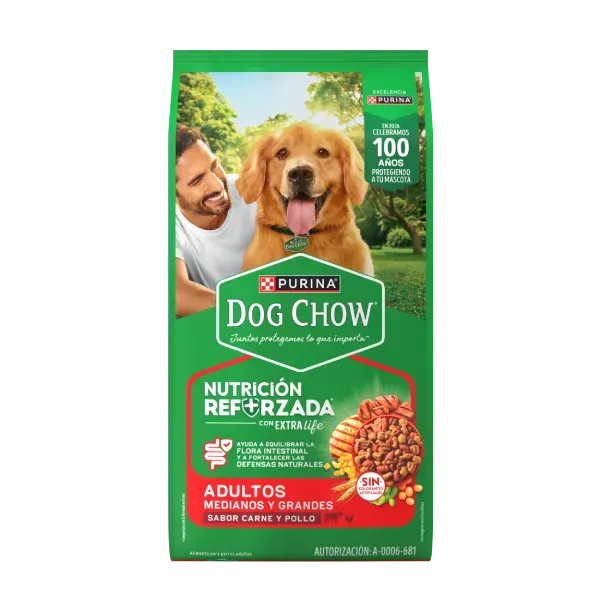 DOG CHOW - ADULTO MEDIANOS Y GRANDES 16.5 KG - Imagen 2