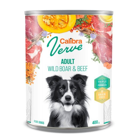 CALIBRA - DOG LATA LIFE ADULT WILD BOAR 400 GR