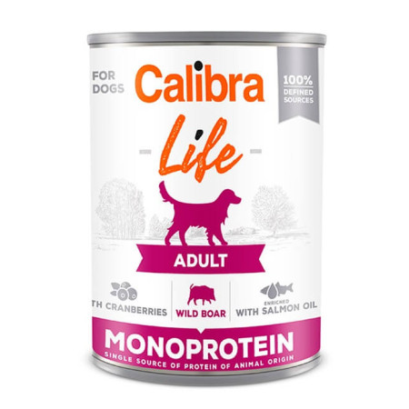 CALIBRA - DOG LATA LIFE ADULT WILD BOAR 400 GR - Imagen 2