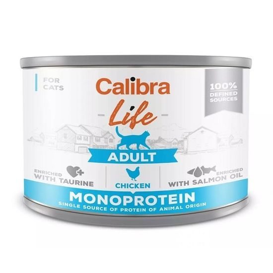 CALIBRA - CAT LATA LIFE ADULTO CHICKEN 200 GR