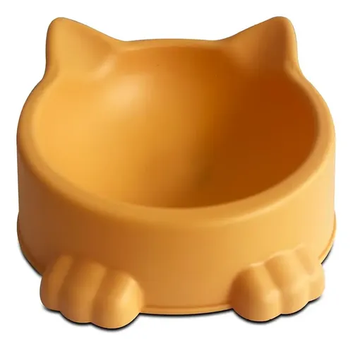 MONDO MASCOTAS - PLATO ELEVADO CON FORMA DE GATO (13035)