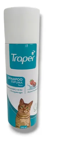 TRAPER - SHAMPOO ESPUMA SECA GATO 170 ML