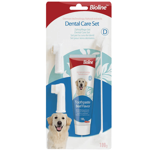BIOLINE - SET HIGIENE DENTAL CARNE 100 GR (2043)