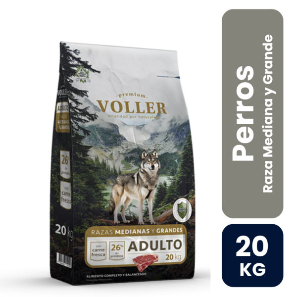 VOLLER - PERRO ADULTO RAZA MEDIANA Y GRANDE 20 KG