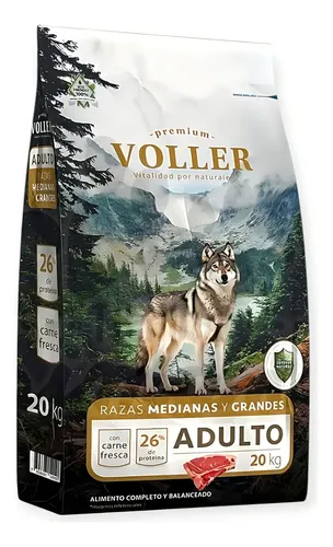 VOLLER - PERRO ADULTO RAZA MEDIANA Y GRANDE 20 KG - Imagen 2