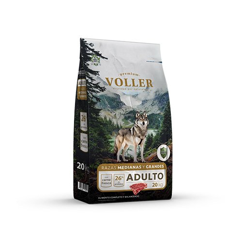 VOLLER - PERRO ADULTO RAZA MEDIANA Y GRANDE 20 KG - Imagen 3