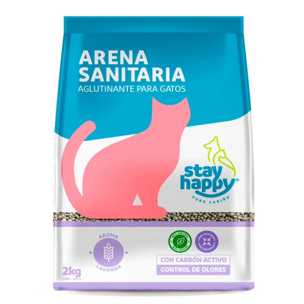 STAY HAPPY - ARENA AGLUTINANTE 2 KG LAVANDA