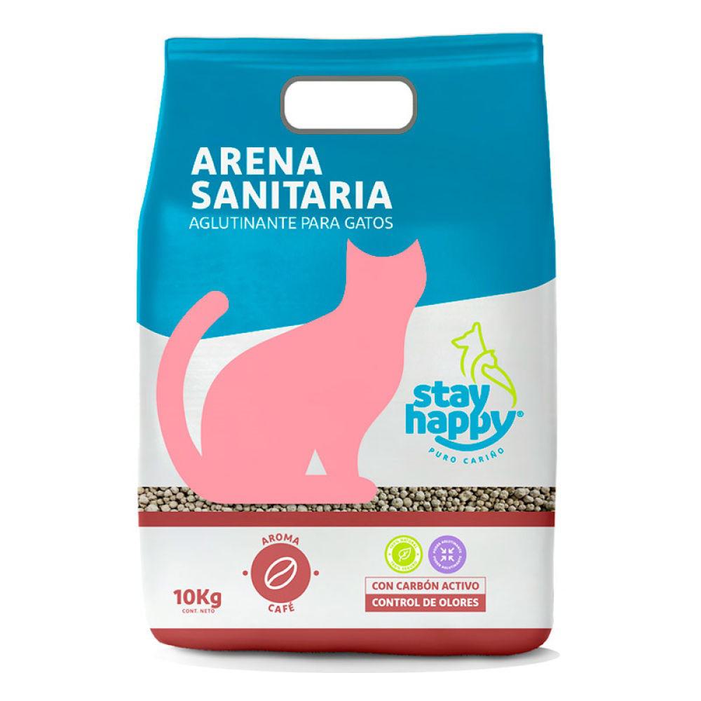 STAY HAPPY - ARENA AGLUTINANTE 10 KG CAFE