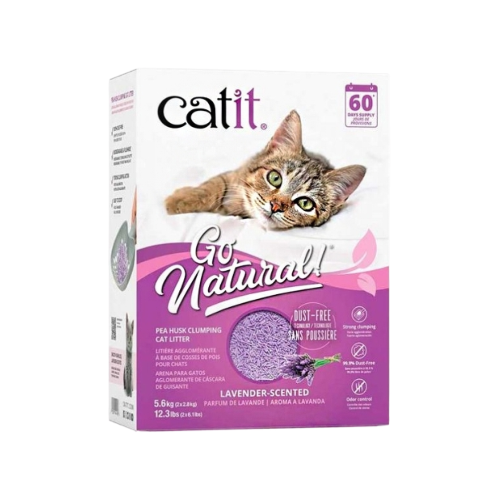 CATIT - GO NATURAL ARENA BIODEGRADABLE LAVANDA 5.6 KG